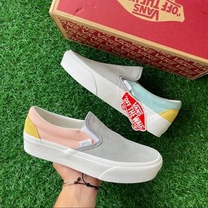 Vans Classic Slip On Color Block Pastel